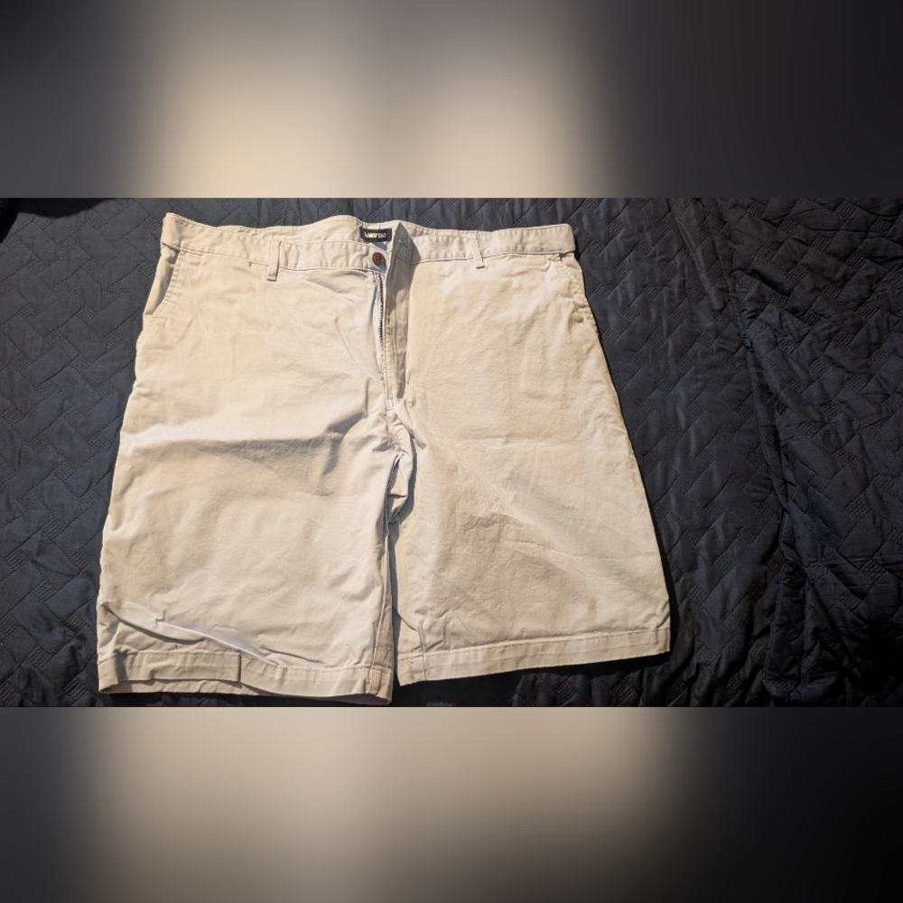 Men's Lands end Chino Shorts Light Blue